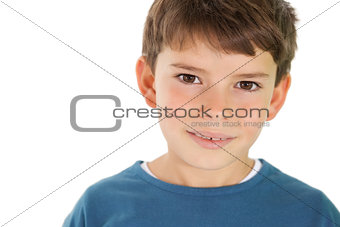 Cute little boy smiling at camera