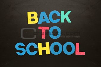 Colourful back to school message