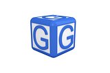 G blue and white block