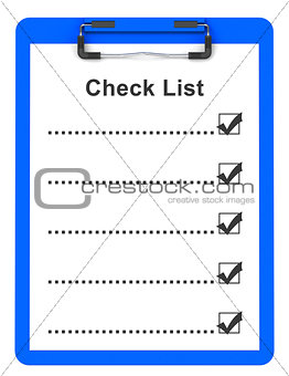the check list