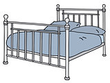 Metal bed