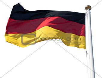 Germany flag on white