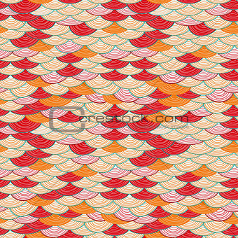 Colorful Seamless Abstract Wave Pattern
