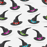 Halloween Simple Hat Seamless Pattern