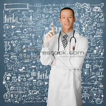 young doctor man with stethoscope