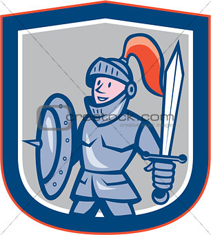 Knight Shield Sword Shield Cartoon