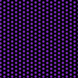 Halloween Seamless Dots Pattern Purple and Black