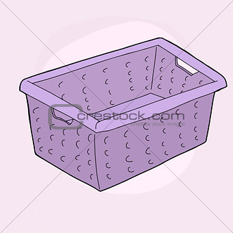 Purple Laundry Basket