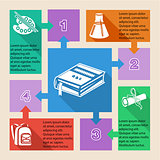 Back to school infographic elements