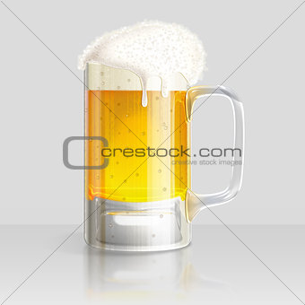 Light beer mug