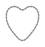 Dark chain in shape of heart