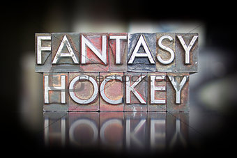 Fantasy Hockey Letterpress