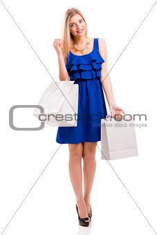 Beautiful woman shopping