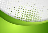 Abstract green grunge wavy background