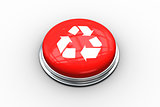 Composite image of recycling symbol on button