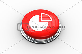 Composite image of pie chart graphic on button