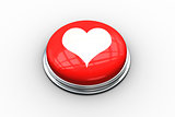 Composite image of heart graphic on button