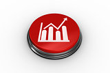 Composite image of bar chart and arrow graphic on button