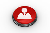 Composite image of businessman graphic on button