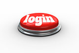 Login on digitally generated red push button