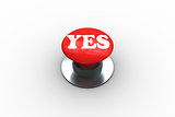 Yes on digitally generated red push button