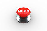 Login on digitally generated red push button
