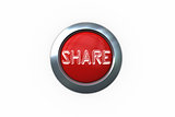 Share on digitally generated red push button