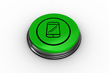 Composite image of smartphone graphic on button