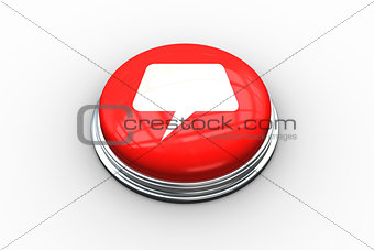 Composite image of speech bubble graphic on button