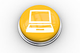 Composite image of laptop graphic on button