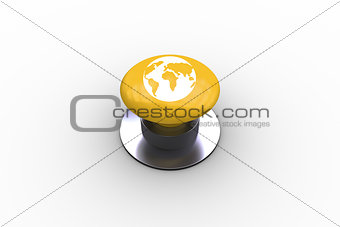 Composite image of earth graphic on button