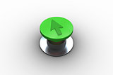 Composite image of arrow graphic on button