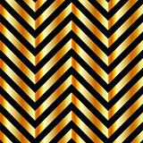 Optical illusion with gold bars and zig zag lines