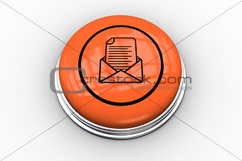 Open envelope graphic on orange button