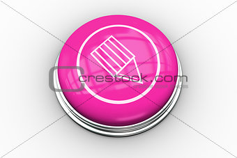 Pencil graphic on pink button