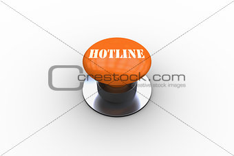 Hotline on orange push button