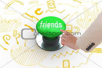 Friends against digitally generated green push button
