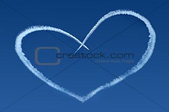 Airplanes Skywriting a Heart