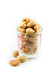 Cashew nuts in tumbler