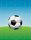 Soccer Football Field Background Illustration