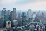 Osaka city skyline from the Umeda Sky Building