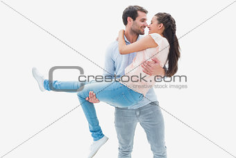 Attractive young couple having fun
