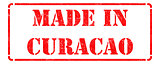 Made in Curacao on Red Stamp.