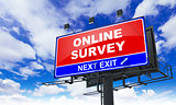 Online Survey on Red Billboard.