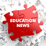 Education News on Red Puzzle.