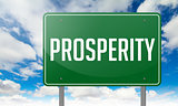Prosperity on Highway Signpost.
