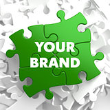 Your Brand on Green Puzzle.
