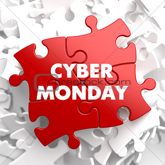 Cyber Monday on Red Puzzle.