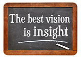 the best vision is insight