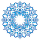 Blue Snowflake design